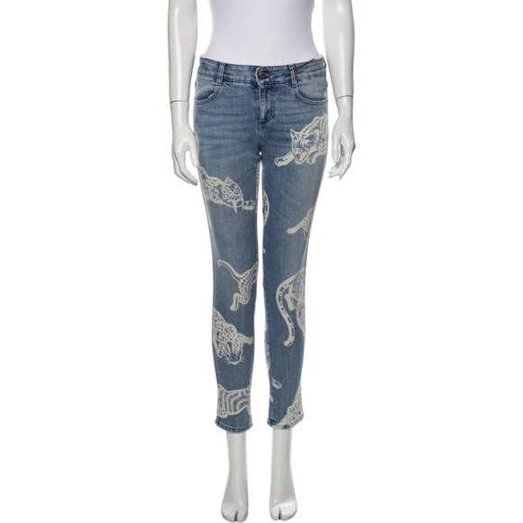 STELLA MCCARTNEY Mid-Rise Skinny Leg Jeans - Brand New W/Tags Size: US 26